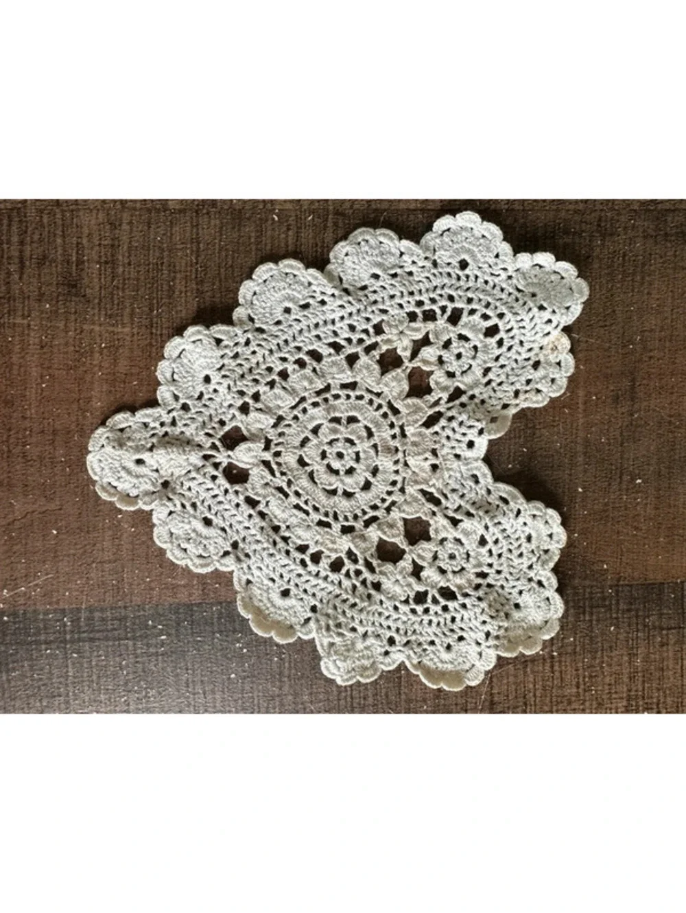 Vintage Crochet Heart Doily 7